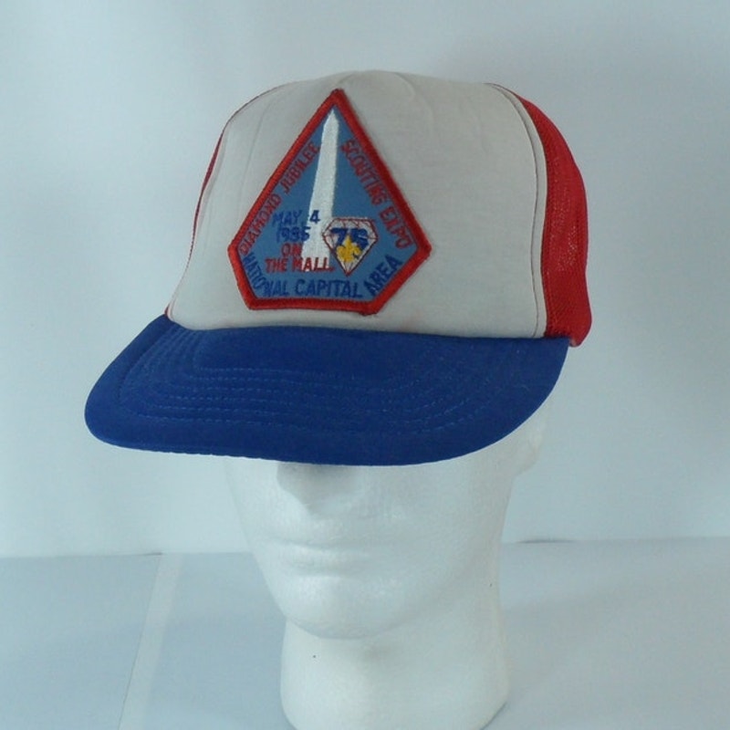 Vtg 1985 Diamond Jubilee Scouting Expo National Capital Area Snapback Cap Hat